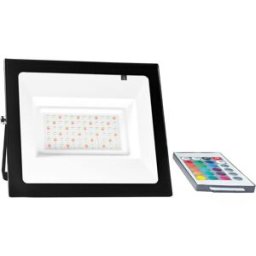 Reflector Winled WRE-006 - Reflector LED Exterior · 50W RGB Multicolor · Control Remoto Incluido · IP65, 3000 Lúmenes, Aluminio y Vidrio