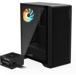 Gabinete Gamer Gigabyte GB-C103GP65G5 - Media Torre · Uso General ATX · Ventana Lateral, Fuente 650W, USB 3.0 y 2.0, Ventilador Trasero ARGB, Negro