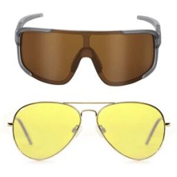 Eagle Eyes® Steller Silver Mirror + Aviator NightLite