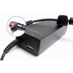 Adaptador para Computadora Portatil 20V/4.5A C/Blister + USB Marca OvalTech