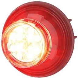 Estrobo Oculto ECCO CD9012RW - Montaje Oculto · Rojo/Claro, Bisel Negro 12 LED · 12V · Certificación SAE