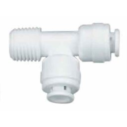 T Adaptador 1/4 " NPT x 1/4" Tubing x 1/4" Tubing