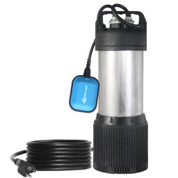 MOTOBOMBA SUMERGIBLE, SERIE KANKI PLUS AQUA PAK , 44 LPM, ACERO INOXIDABLE/POLIPROPILENO, DESCARGA 1", 3/4 HP, 1F, 127V