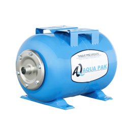 TANQUE PRECARGADO HORIZONTAL DE MEMBRANA, AQUA PAK, SERIE AQ, ACERO AL CARBÓN, 50 LITROS, PRESIÓN MÁXIMA 86 PSI