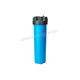 Portafiltro Azul Alto Flujo 41/2"Øx20" Válv.Alivio Conex.1