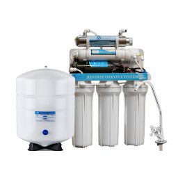OSMOSIS INVERSA 6 etapas 100 GPD C/Bomba Booster y UV