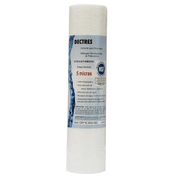 Cartuchos Dectres Polipropileno Termofusionado 10" de 5 Micras