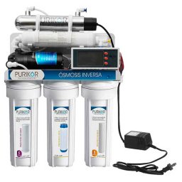OSMOSIS INVERSA 6 etapas 100GPD C/UV, bomba, Monitor calidad agua y Vida Cartuchos