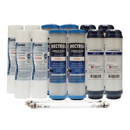 Kit de Mantenimiento 24 Meses para Purificación Básica 4 Etapas con UV Bulbo 2 pines