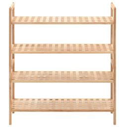 vidaXL Schoenenrek 69x26x81 cm massief walnotenhout