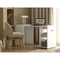 Uitschuifbaar bureau SMOLTY wit