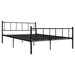 vidaXL Bedframe metaal zwart 180x200 cm