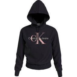 Calvin Klein Jeans Plus Hoodie PLUS ICONIC MONOLOGO HOODIE met zachte ribboorden