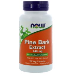 Pine Bark Extract 240 mg (90 Vegetarian Capsules) - Now Foods