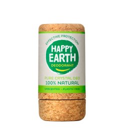 Happy Earth 100% Natural Crystal Deo Unscented Plastic Free