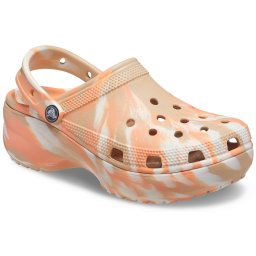 Crocs Clogs Classic Platform Marbled Clog W met plateauzool
