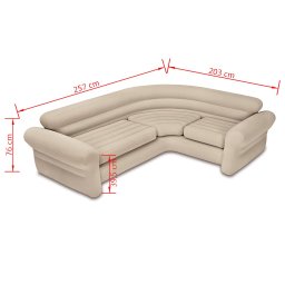 INTEX Hoekbank opblaasbaar 257x203x76 cm 68575NP