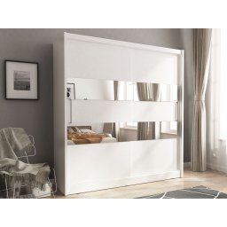 Kledingkast MADJER II 2 schuifdeuren 180 cm wit