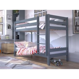 Stapelbed DALO 90x190 cm antraciet pijnboom