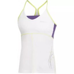 Craft W Fietspak AB Top wit met paars Dames - Maat L