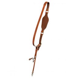 The Hantler Camera Shoulder strap Cognac / Brass large
