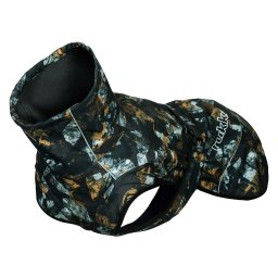 Rukka® Breeze Jas zwart met print 45cm Ruglengte Hond