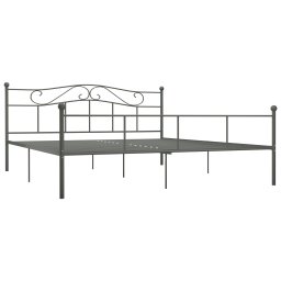 vidaXL Bedframe metaal grijs 180x200 cm