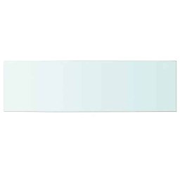 vidaXL Wandschap transparant 100x30 cm glas