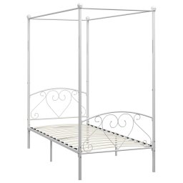 vidaXL Hemelbedframe metaal wit 90x200 cm