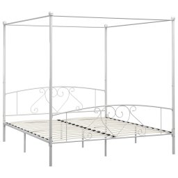 vidaXL Hemelbedframe metaal wit 180x200 cm