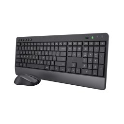 Trust Trezo Comfort Draadloze Keyboard & Mouse Set Toetsenbord Zwart