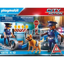 Playmobil® Constructie-speelset Politiewegversperring (6878), City Action Made in Germany (48 stuks)