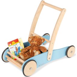 Pinolino® Loopkar Uli, blauw van hout, made in europe