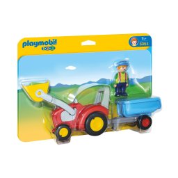 Playmobil® Constructie-speelset Tractor met aanhangwagen (6964), Playmobil 1-2-3 Gemaakt in Europa