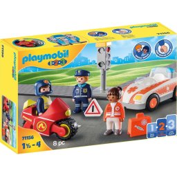 Playmobil® Constructie-speelset Helden van alledag (71156), Playmobil 1-2-3 Gemaakt in Europa (8 stuks)