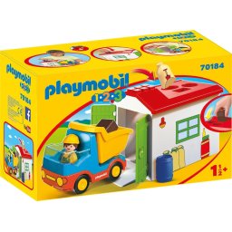 Playmobil® Constructie-speelset Werkman met sorteer-garage (70184), Playmobil 1-2-3 Gemaakt in Europa