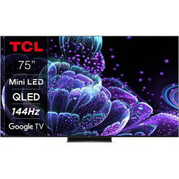 TCL QLED mini led-tv 75C835X2, 189 cm / 75 ", 4K Ultra HD, Google TV - Smart TV