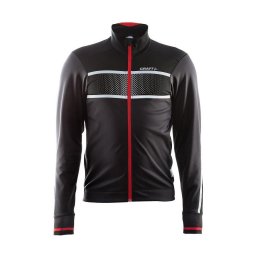 Craft Glow fietsjack - Maat L - zwart/rood heren
