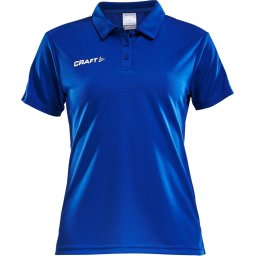 Craft Progress Polo Pique dames Sportpolo - Maat L - Vrouwen - blauw/wit