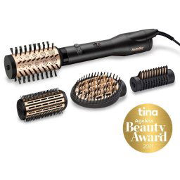 Babyliss Stylingborstel met warme lucht AS970E Big Hair Luxe roterende heteluchtstijltang met 4 opzetstukken