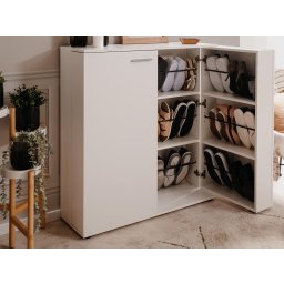 Schoenenkast SATOZA 2 deuren wit