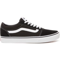 Vans Ward Suede Canvas Heren Sneakers - 41 - Black/White