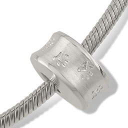 Strak Zilveren Design Pet Memorial Bead Pootjes