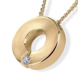 Gouden Ronde Duo Ashanger met Briljant