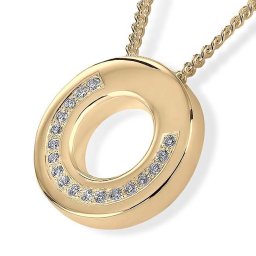 Gouden Ringvormige Ashanger Briljanten Boog