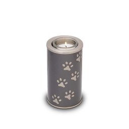 Dieren Urn met Waxinelichtje Antraciet-Metallic (0.4 liter)