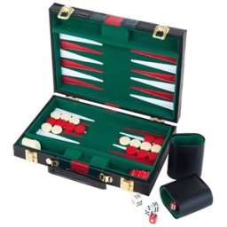 Backgammon Koffer Groen (38 cm)