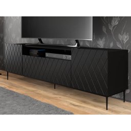 Tv-meubel DINA II 3 deuren 193 cm zwart