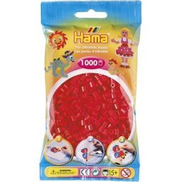 Hama - Strijkkralen Rood (1000 stuks)