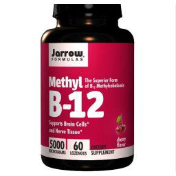 Methylcobalamine B12, 5000 mcg (60 Lozenges) - Jarrow Formulas